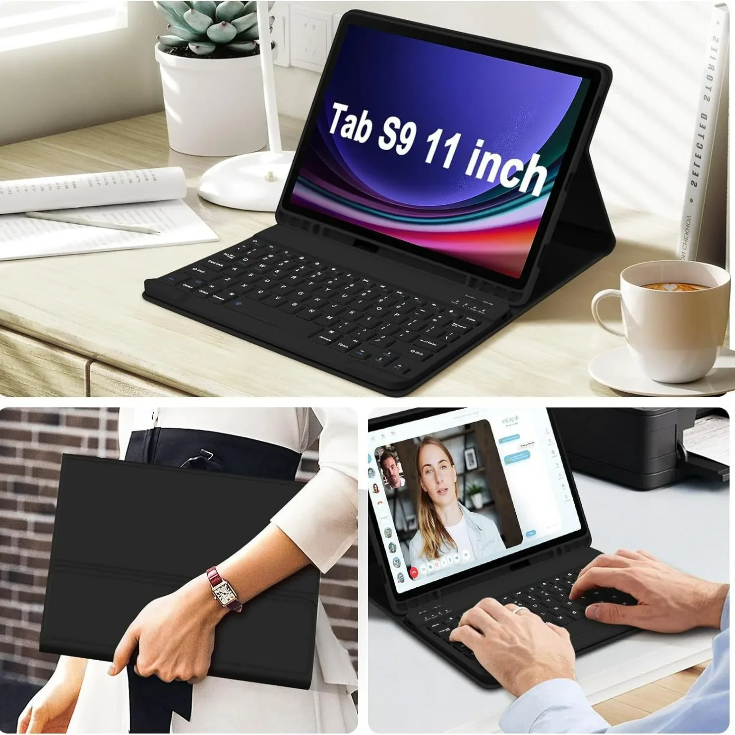 Detachable Bluetooth Keyboard  - مراجعة Samsung Tablet Keyboard Accessories وسعره