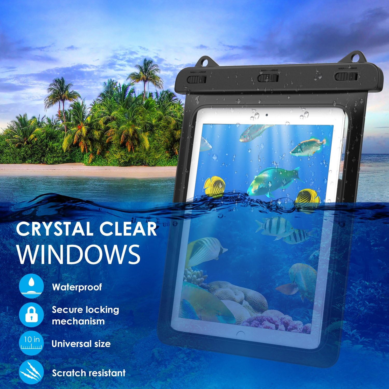 MoKo Waterproof Tablet Case Ta - مراجعة Tablet Accessories Samsung وسعره