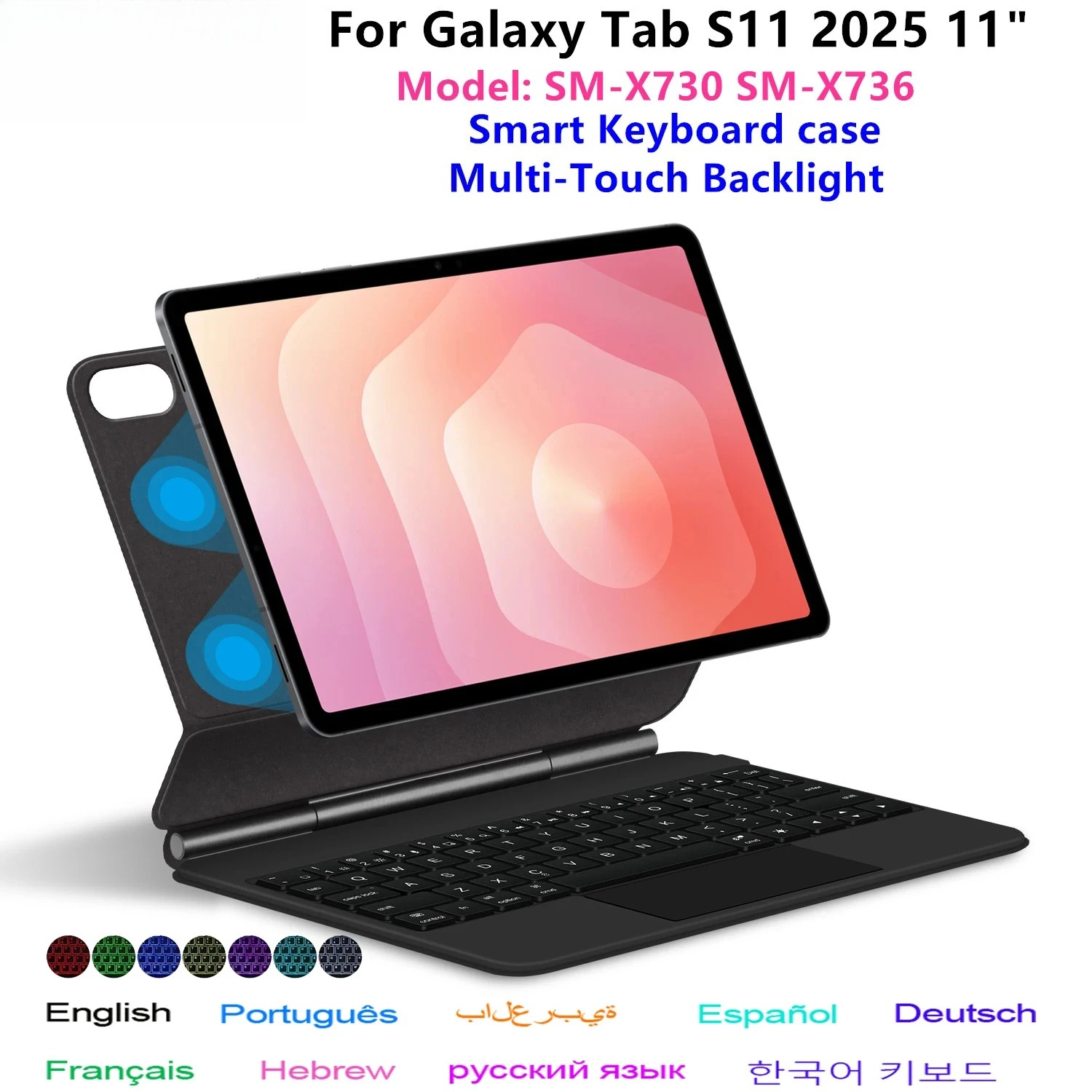 TouchPadMagic Keyboard Case Fo - مراجعة Samsung Tablet Keyboard Accessories وسعره
