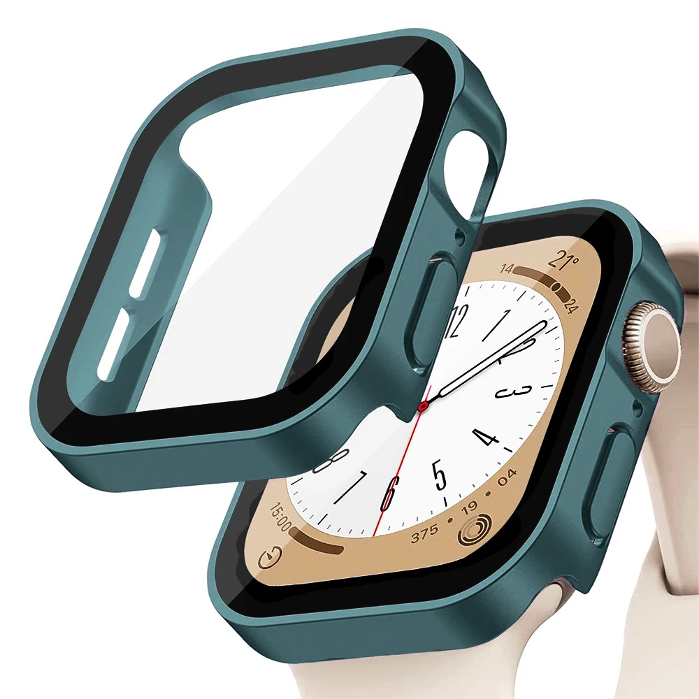 Glass+cover For Apple Watch ca - مراجعة Tablet Accessories For Girls وسعره