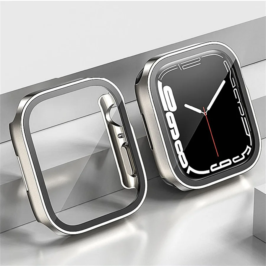 Glass+cover For Apple Watch ca - مراجعة Tablet Accessories For Girls وسعره