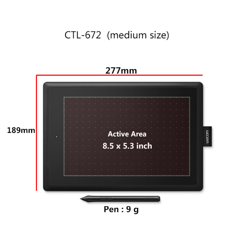 Wacom CTL-672 10.9x7.4 Ins Gra - مراجعة Wacom Tablet Accessories وسعره