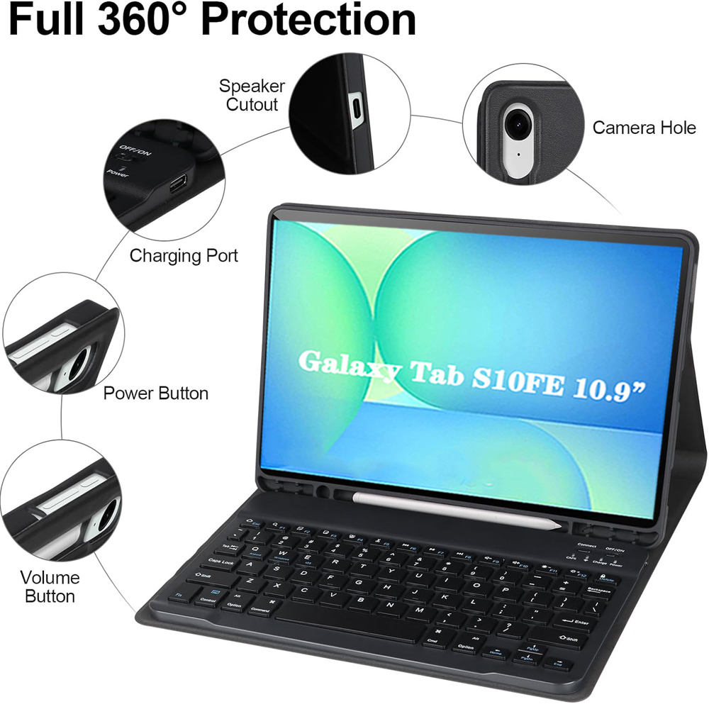 Case for Samsung Galaxy Tab S1 - مراجعة Samsung Tablet Keyboard Accessories وسعره