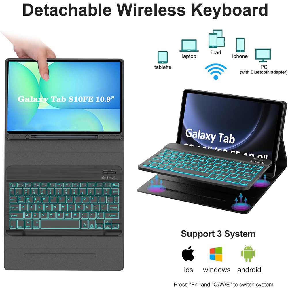 Case for Samsung Galaxy Tab S1 - مراجعة Samsung Tablet Keyboard Accessories وسعره