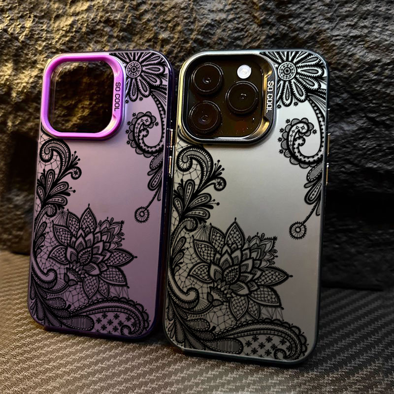 Black lace print New Hot Elect - مراجعة Tablet Accessories For Girls وسعره