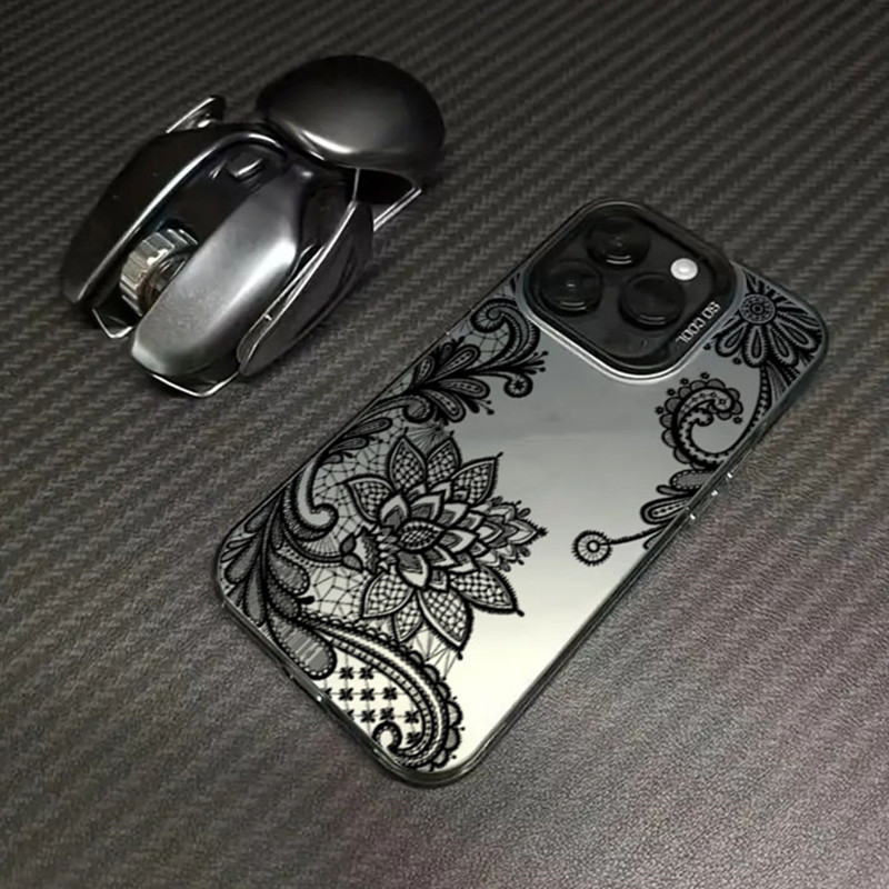 Black lace print New Hot Elect - مراجعة Tablet Accessories For Girls وسعره