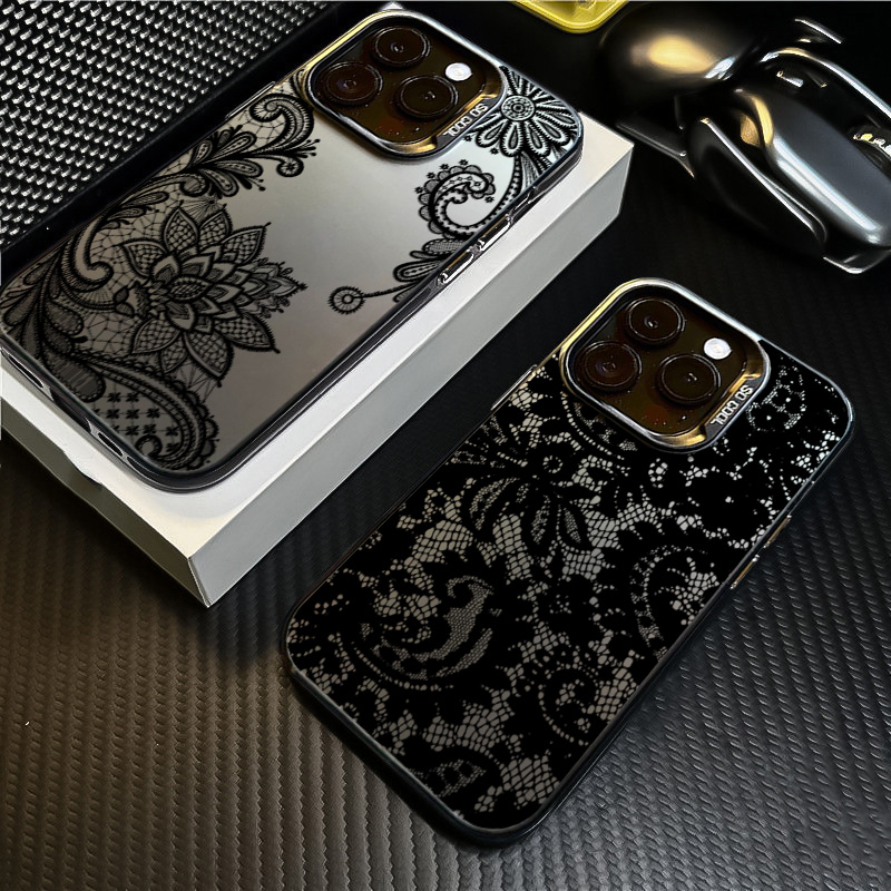 Black lace print New Hot Elect - مراجعة Tablet Accessories For Girls وسعره