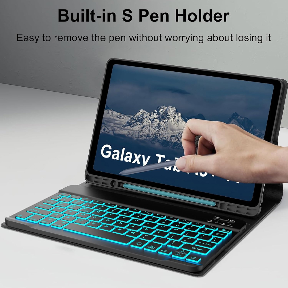 Case for Samsung Galaxy Tab A7 - مراجعة Samsung Tablet Keyboard Accessories وسعره