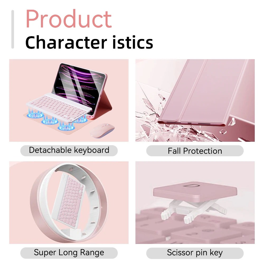 Case for Samsung Galaxy Tab A7 - مراجعة Samsung Tablet Keyboard Accessories وسعره
