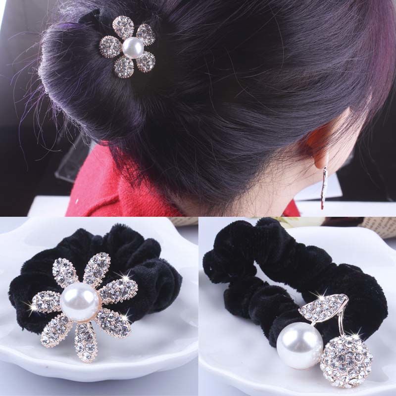 1 PC Black Velvet Scrunchies P - مراجعة Tablet Accessories For Girls وسعره