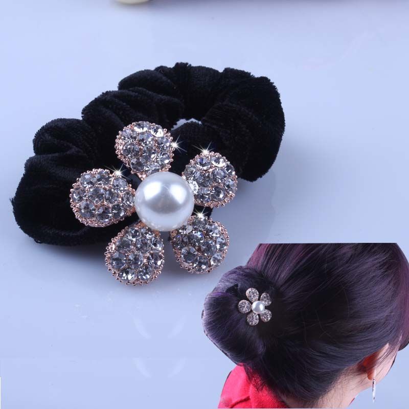 1 PC Black Velvet Scrunchies P - مراجعة Tablet Accessories For Girls وسعره