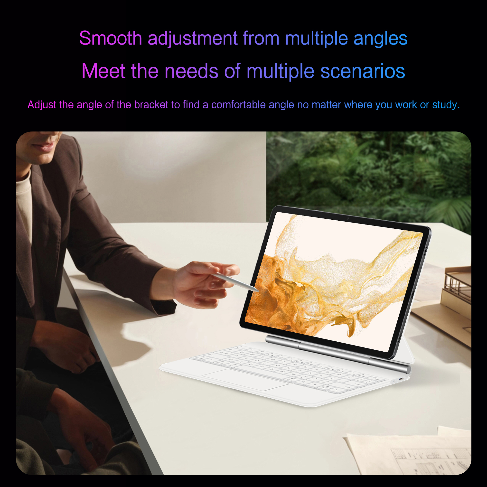 LFOIQN Magic Keyboard for Sams - مراجعة Tablet Accessories Samsung وسعره