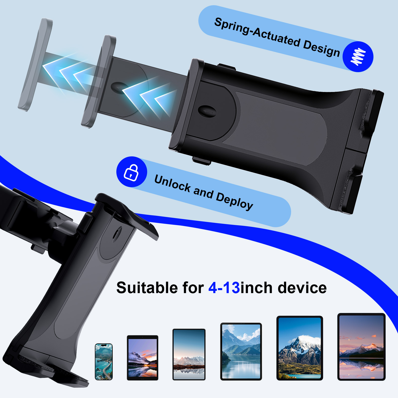 Universal Car Tablet Stand CD  - مراجعة Xiaomi Tablet Accessories وسعره