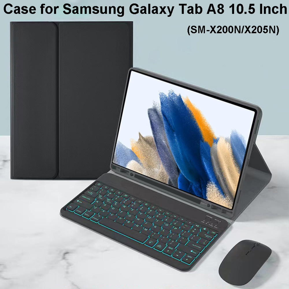 Case for Samsung Galaxy Tab A8 - مراجعة Samsung Tablet Keyboard Accessories وسعره